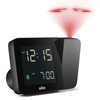 Braun Digital Projection Alarm Clock with 4 Backlight options, Negative