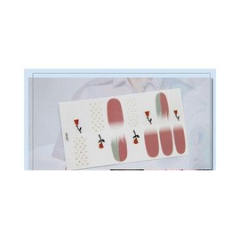 Generic 14Pcs Glitter Flower Daisy Leaf Fruit Green Full Cover Nail Wraps Sticker Da207 Nail Wraps Stickers Manicure Supplies for Women Nails Full Long Lasting Easy Apply and Remove