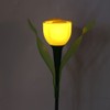 4Pcs Outdoor Solar Power Tulip LED Flower Light Waterproof Garden