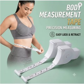 Retractable Body Measuring Tape for Body Circumference – Soft Fitness Tape Measure for Waist, Chest and Arms