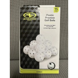 Athletic Works 15 Practice Golf balls  - Kids Toy Golfing Indoor Practice Play