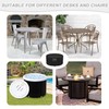 SIMPHAUS Cover Garden Furniture Round Table Cover Outdoor Weatherproof Garden