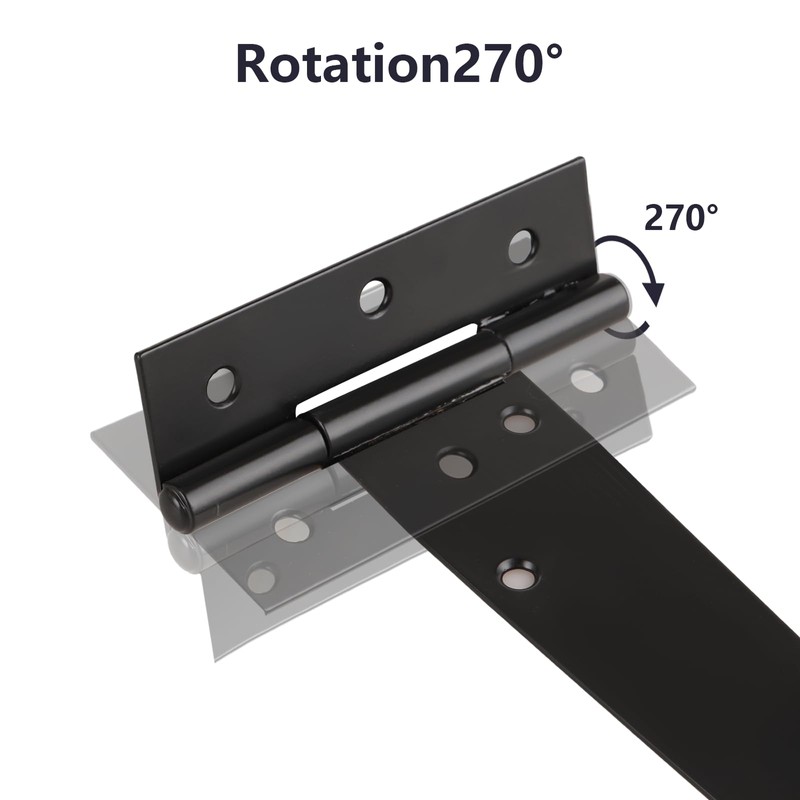 ASelected 4Pcs T Hinges12In Heavy Duty Gate Hinges Rustproof Powder