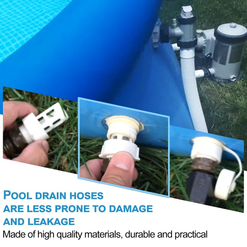 10201 Pool Drain Adapter And Pool Hose Plug - Compatible
