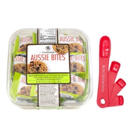 Traditional Aussie Bites Individually Wrapped 27 Oz, Oatmeal snacks cookies, Healthy Oatmeal Bites with RON DEYMOND Measuring Spoons