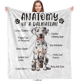 VRW Dalmatian Mom Dog Theme Throw Blanket - Women's Gift, 50x60 Inches