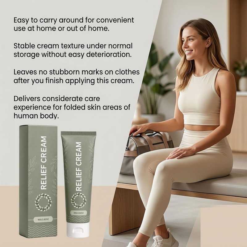 Skin Fold Care Relief Cream for Chafing and Friction Protection，1PC
