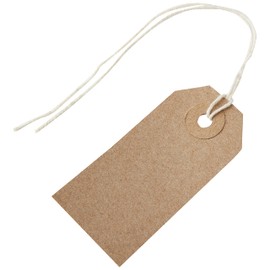 Merit Strung Tag 70x35mm Buff - Ref TG8070 (Pack 1000)