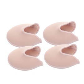 BIUDECO 4pcs Soft Toe Protectors for Ballet Dance Shock Absorbing Halfsize Pads for Women Girls Breathable Fabric Reusable Comfort for Point Shoes
