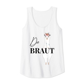 Women's Bride to Be Lama Alpaca Engagement Bridal JGA Tank Top