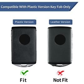 T-carbon Key Fob Cover Compatible with Volvo XC90, Real Glass Fiber Key Fob Protector Compatible with Volvo XC40 XC90 V90 Smart Key Case Accessories 2015-2024 (Silver Black)