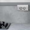 Aluminium Power Strip 2-Way I Grey