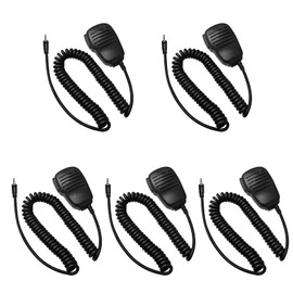 5 Pack Handheld Speaker Mic 1 Pin Remote Shoulder Speaker Microphone for Motorola Cxt195 PX655 Cx112 PX650 ACXT1035r ACXT145 ACXT545 MD200TPR MH230R,2.5mm Audio Jack