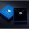 OHAYOO Opal Lotus Necklace Women's 925 Sterling Silver Lotus Pendant