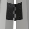 goldenwarm 18 Pack Matte Black Door Hinges, 4 x 4