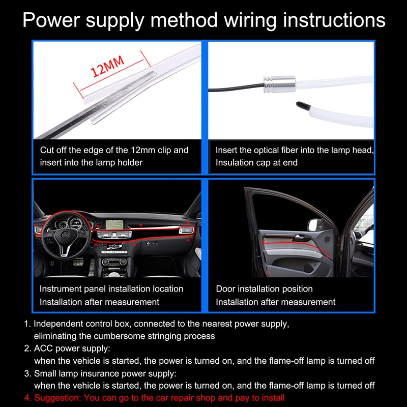 Taben atmosphere light, APP control car atmosphere light, soft DIY