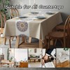 Taoluwin Rectangle Tablecloth, PVC Table Cover, Waterproof & Oilproof Table