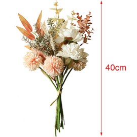 Hermoso Ramo de Flores Secas Artificiales Vintage, Arreglos Florales, Jardín, Boda, Decoración Interior, C