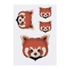 4 x 'Red Panda Face' Temporary Tattoos - Water Resistant,