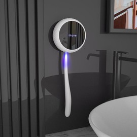 iHave Toothbrush Sanitizer ‚Äì Wall-Mounted UV Toothbrush Holders for Bathrooms, Stylish Bathroom Accessories and Bathroom Decor for Home & RV, Travel Essentials, Cool Gadgets:_black