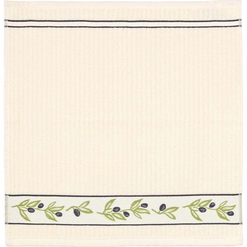 Kracht Terry Tea Towel "Olive Branches" Pack of 2 Cotton