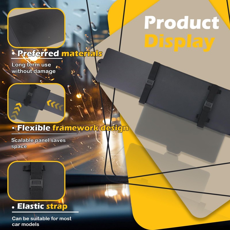 Polarized Sun Visor Extender for Car with PC Lens &