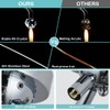 HMVPL Chrome Crystal 4-Light Mini Firework Ceiling Light Fixture, Modern