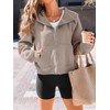 AUTOMET Womens Zip Up Hoodies Fleece Jackets Oversized Sweatshirts Fall