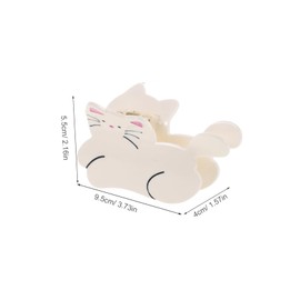 BESPORTBLE Cute Cat Hair Clips for Women and Whimsical Cat Claw Clips Durable Acetate Hair Barrettes Unique Accessories for Any Event Charming Animal Design White