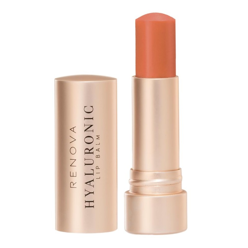 Bálsamo labial Renova, color Caramelo (traslucido 4.8g), con Ácido Hialurónico