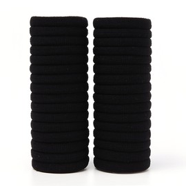 Miuance Baby Kids girls Small Size Hair ties No damage ouchless hair elastics No Crease Ponytail holders Tiny Soft elastic rubber bands ,Black 120 PCS