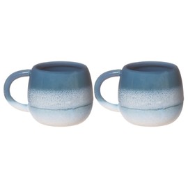 Sass & Belle Mojave Glaze Espresso Cups, Blue, Set of 2