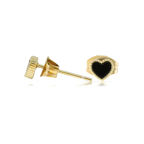 Made by Nami Heart Stud Earrings Gold Set Heart Earrings