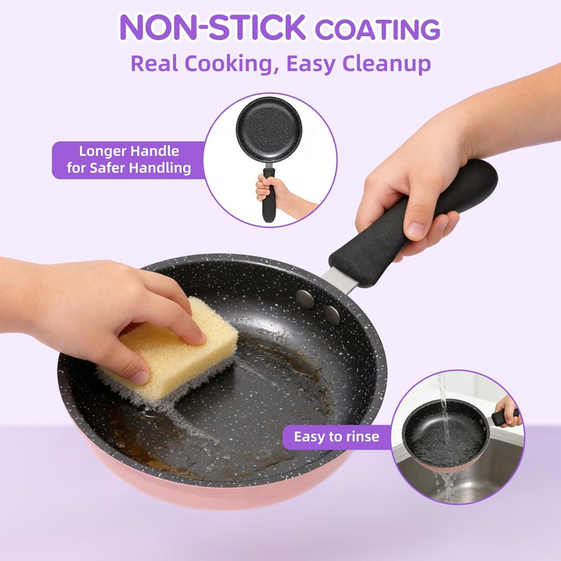 Gotoofun Kids Real Cooking Set with Mini Electric Stove, 45