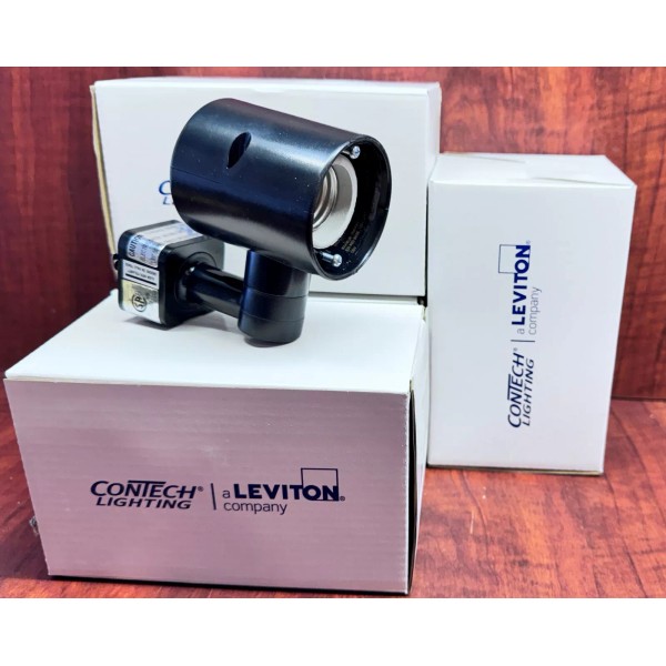 Con-Tech 4 Pack Leviton Contech HTL610-B Black Track Light Fixture,