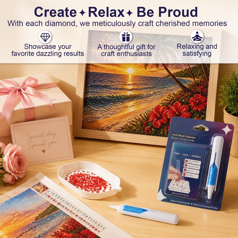 Automatic Diamond Painting Bead Dispenser - Diamond Art Pens &