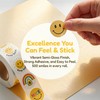HEYTRCO 500 Pcs Smiley Face Stickers Roll, 8 Expressive Designs