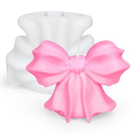 FYSUIMU Bow Coquette Resin Candle Mold 3D Bowknot Shape Silicone Soap Mould for Aromatherapy Candles Homemade Soap Wax Resin Casting DIY Craft