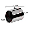 Stainless Steel Exhaust Tips Tailpipe Exhaust Muffler Tip Tail Throat