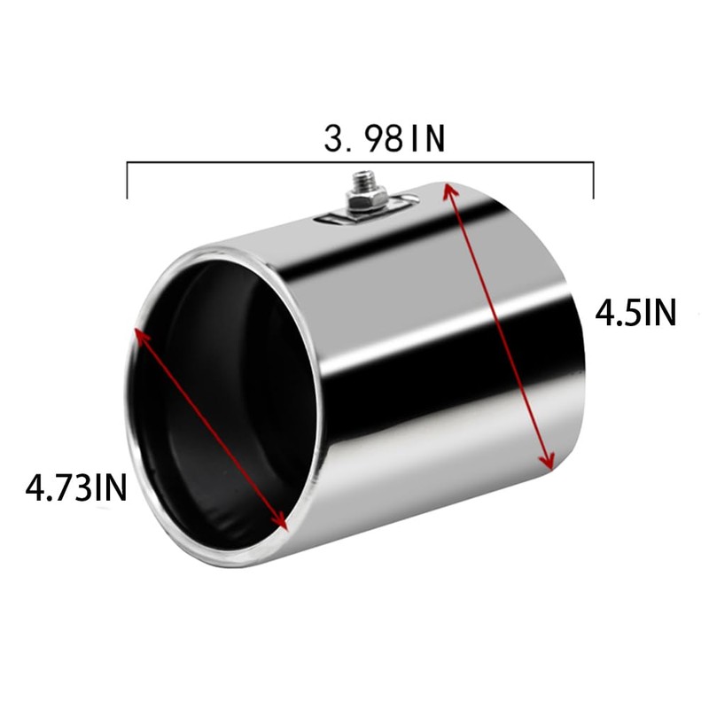 Stainless Steel Exhaust Tips Tailpipe Exhaust Muffler Tip Tail Throat