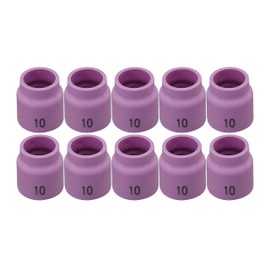 RIVERWELD TIG Stubby Gas Lens Alumina Nozzles Ceramic Cups 10# 5/8" 16.0mm 54N12SW for QQ300 PTA DB SR WP 17 18 26 TIG Welding Torches Pack of 10