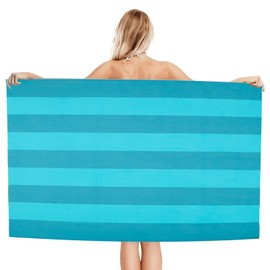 SNONESIY Beach Towel Microfibre Bath Towel Large Microfibre Towel Large Beach Towel Beach Towel for Adults Suitable for Men and Women Travel, Holiday, Swimming, Beach, Sauna. 180 cm x 60 cm