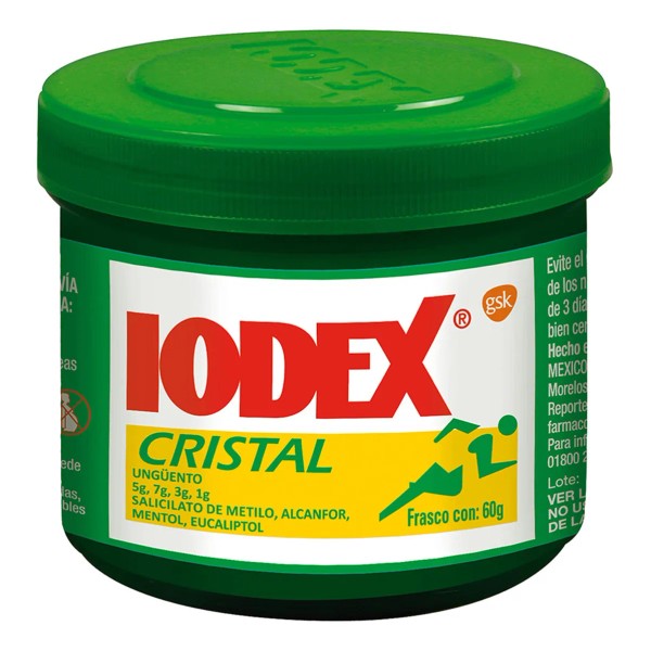 Iodex Cristal Ungüento, 1 Frasco 60 G