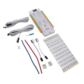 LED Stair Light Controller Kit DC12V 24V Stair Light Controller 4 Speed Adjustable for Home, Shopping Center, Store, etc