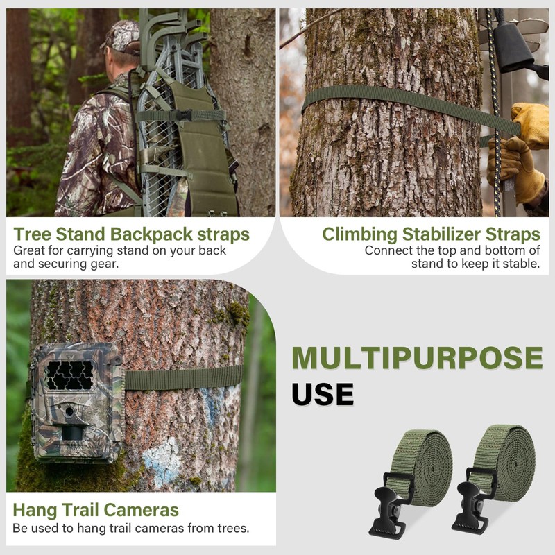 Dimakung Tree Stand Utility Straps for Summit Viper Climber, 2
