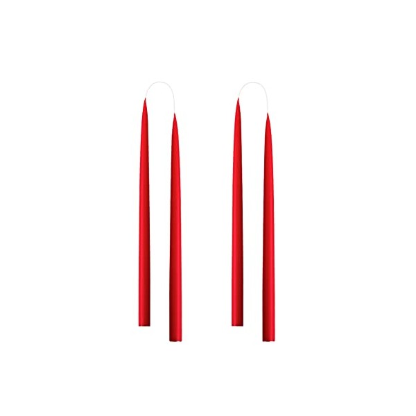 Kunstindustrien, Royal Red Coloured Candles, 100% Paraffin only Added Colour,