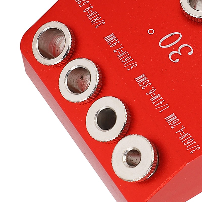 Pocket Hole Jig 30° 45° 90° Holes Drill Guide Drilling
