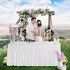 White Table cloth for Rectangle table 6ft Table Cover for