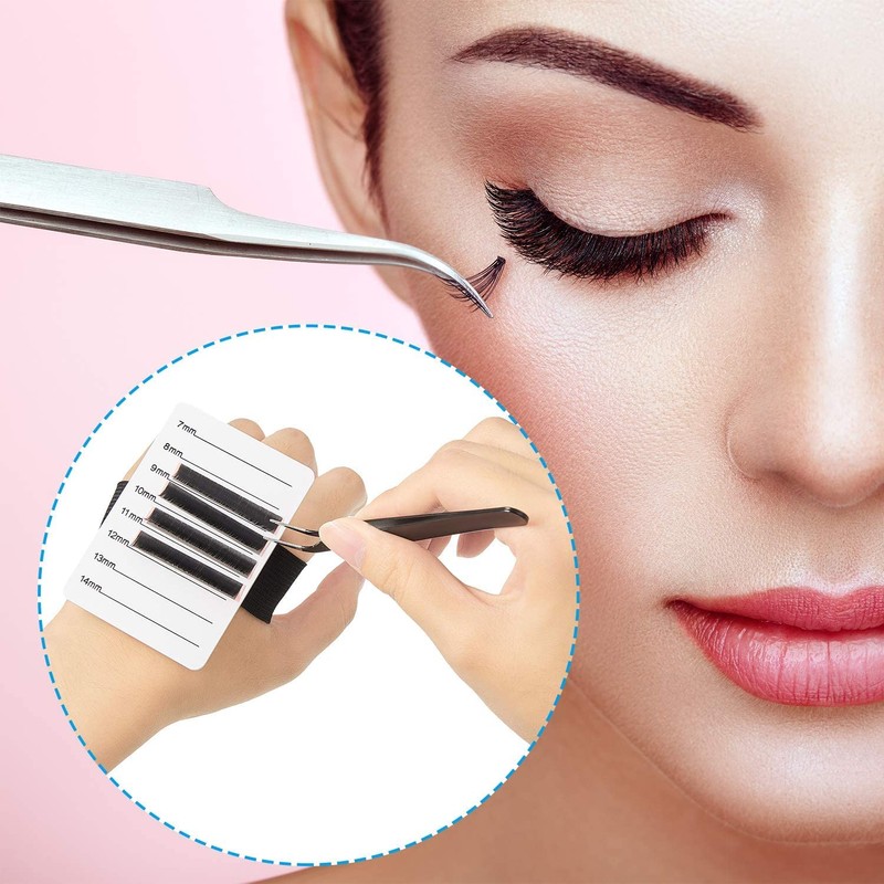 2 Pcs False Eyelash Pallets Acrylic Makeup Eyelash Trays for