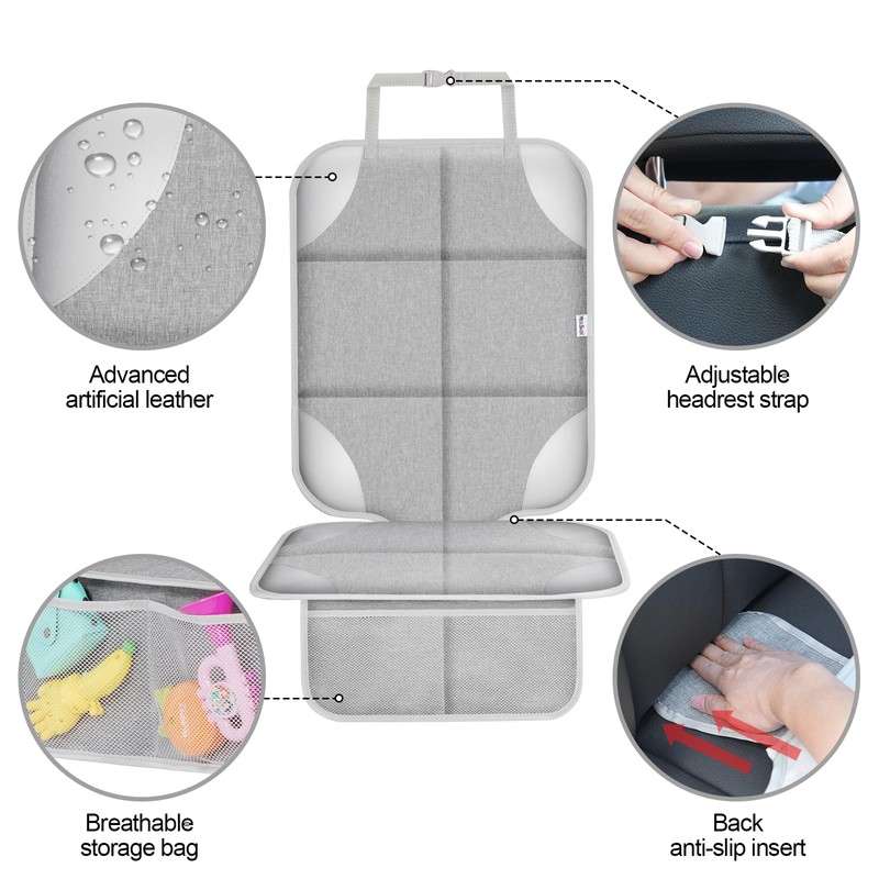 Meolsaek Car Seat Protector, 600d Fabric Waterproof Car Seat Cover
